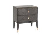 Darla 2 Drawer Bedside Table - Ebony image