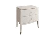 Darla 2 Drawer Bedside Table - Stone image