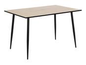 Fred Rectangular Dining Table - Oak Oiled &amp; Black image