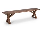 Hester Wooden Bench - Rustic