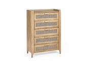 Hobart 5 Drawer Chest - Natural Oak image