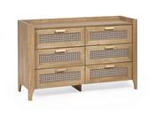 Hobart 6 Drawer Wide Chest - Natural Oak