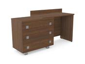 Hotel Nox Wooden Desk with 3 Drawer Cabinet image
