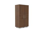 Hotel Nox Wooden Wardrobe with 6 Metal Base image