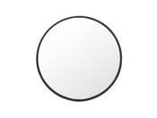 Ivanna Matt Black Round Mirror image