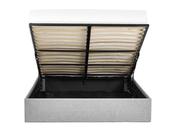 Macsen King-Sized Lift-Up Storage Bed - Grey Linen image