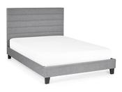 Macsen Single-Sized Bed Frame - Grey Linen image