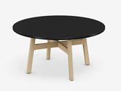 Mishell Large Coffee Table with Wooden Frame image