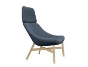 Mishell XL Soft Seating Armchair with Wooden Legs image