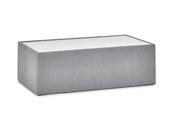 Ohio Coffee Table with Glass Top - Platinum Wool Effect image