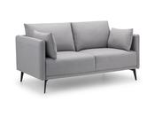 Ohio Fabric 2-Seater Chair - Platinum Wool Effect