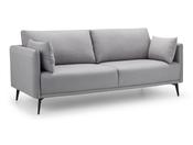 Ohio Fabric 3-Seater Chair - Platinum Wool Effect image