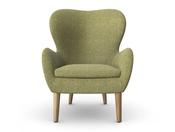 Pause Lounge Armchair with Wooden Frame image