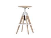 Arki Swivel Oak Stool with Gas Lift image