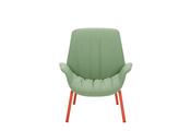 Ila Lounge Armchair with Four-Legs in Steel Tube Frame image