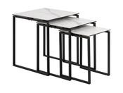 Riva Nest of 3 Tables - White Marble image