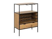 Sierra Display Cabinet - Wild Oak &amp; Black image
