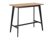 Sierra Wooden Bar Table - Oak &amp; Matt Black image