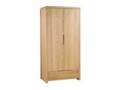 Vault 2 Door 1 Drawer Wardrobe - Oak image