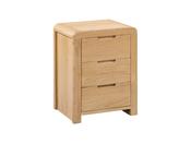Vault 3 Drawer Bedside Table image