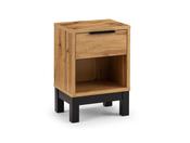 Verona 1 Drawer Bedside Table - Oak image