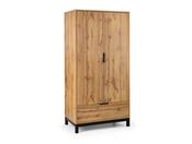 Verona 2 Door 1 Drawer Wardrobe - Oak image
