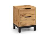 Verona 2 Drawer Bedside Table - Oak image
