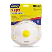 ABC FFP2 - 3 PCS MOULDED VALVED DUST MASKS image