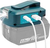 Makita ADP05 Li-Ion 2 x USB Ports Adaptor and Belt Clip