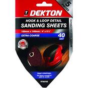 Dekton 140mm Detail Sandpaper 40G DEKT80762