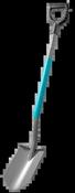 Gardena ClassicLine pointed spade, spade for the garden, D-handle, with footrest, steel 17051-20