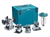 Makita DRT50ZJX3 Router/Trimmer Body + 4 Bases 18V Bare Unit DRT50ZJX3