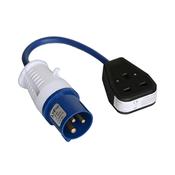 Power Fly Lead 16A 240V Plug to 13A 240V Socket image