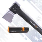 Fiskars Splitting Axe &amp; Sharpener XMS26AXE image
