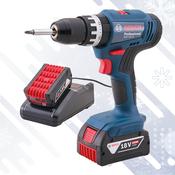 BOSCH 18V COMBI DRILL WITH 2 X 4.0AH Li-ION BATTERIES XMS26BCOMBI image