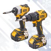 18V COMBI &amp; IMPACT DRILL TWIN PACK WITH 2 X 5AH Li-ION BATTERIES image