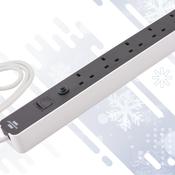 BRENNENSTUHL 1.5M TRAILING LEAD (5 GANG) XMS26EXTLEAD image