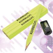 KOMELON CARPENTERS PENCILS &amp; SHARPENER SET XMS26PENCILS image