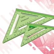 STANLEY 175 &amp; 300MM (7 &amp; 12″) HI-VIS TWIN PACK XMS26SQUARES image
