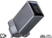 Anker 100W USB-C/USB-A 3-Port GaN Prime Wall Charger - Grey - A2688241