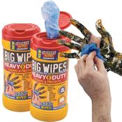 Big Wipes Heavy Duty Antibacterial Twin Pack 200 Cleaning Wipes XMS25WIPES