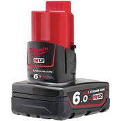 MILWAUKEE M12B6 M12 6.0AH RED LITHIUM-ION BATTERY image