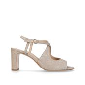 MASCARO Gold Glitzy High Heel Sandal image