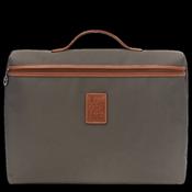 Longchamp Boxford S Briefcase Brown - Recycled canvas image