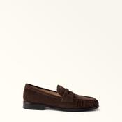 FURLA SUEDE LOAFER -CHOCOLATE bROWN image