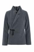 Henriette Fleece WRAP Blazer - Grey