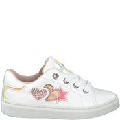 s.Oliver 33206 White Girls Laced/Zip Shoe image