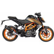 LeoVince Slip-On Muffler One EVO - KTM DUKE 390 DUKE 390 - Black 14393EB
