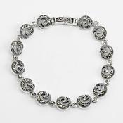 Silver and marcasite bracelet image