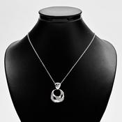 Round silver pendant image